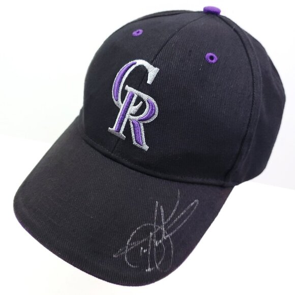 Colorado Rockies Todd Helton Signed Hat MLB Baseball Cap Embroidered OSFA - Picture 1 of 12